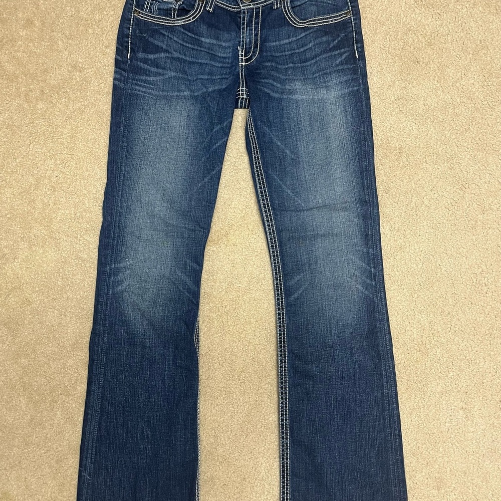BKE Women's Dark Blue Boot Cut Jeans